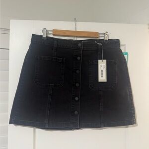 Just USA Charcoal Mini Skirt